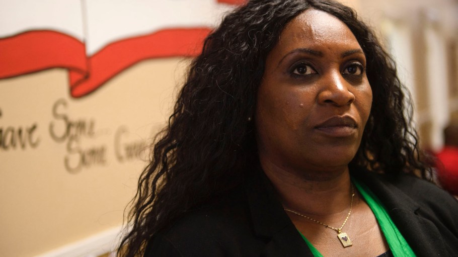 Jennifer Bates, pictured here, had become the face of the labor organization movement at Amazon's Bessemer, Ala. warehouse.