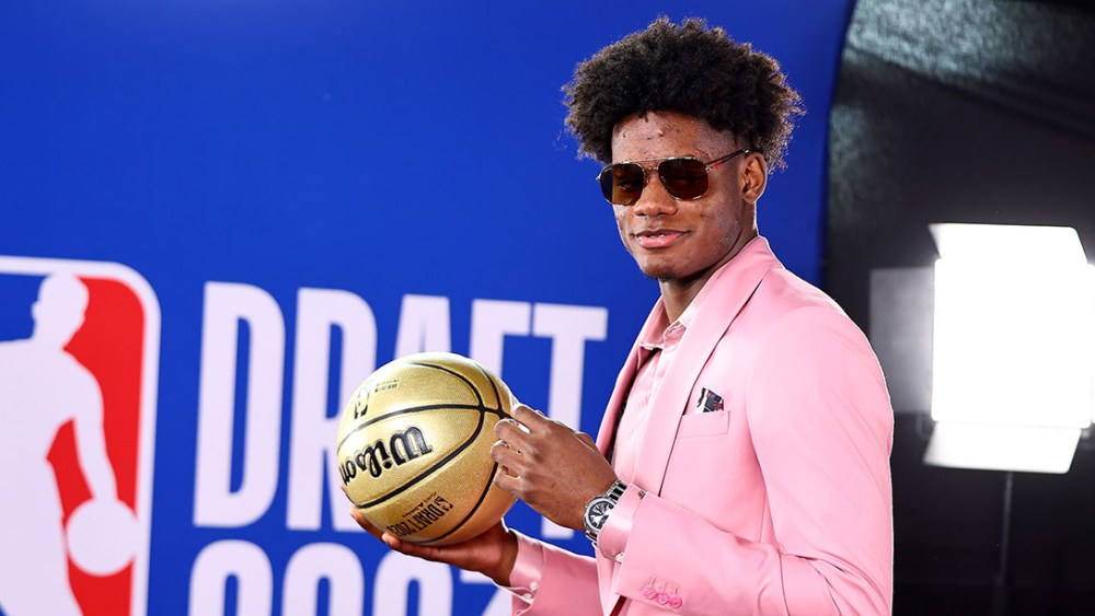 NEW YORK, NEW YORK - JUNE 22: Taylor Hendricks arrives prior to the first round of the 2023 NBA Draft at Barclays Center on June 22, 2023 in the Brooklyn borough of New York City. NOTE TO USER: User expressly acknowledges and agrees that, by downloading and or using this photograph, User is consenting to the terms and conditions of the Getty Images License Agreement. (Photo by Arturo Holmes/Getty Images)