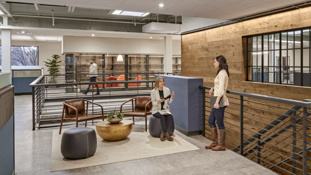 Inside Rockport's global headquarters in Newton, Mass.
