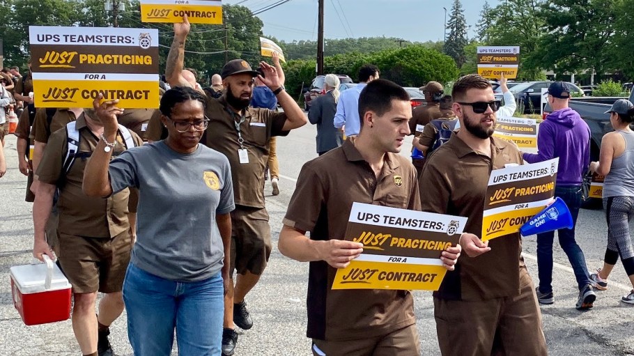 UPS employees coordinated practice picketing sessions Tuesday and Wednesday at numerous distribution hubs across the U.S., including Seattle; Louisville, Ky.; and El Paso, Texas.