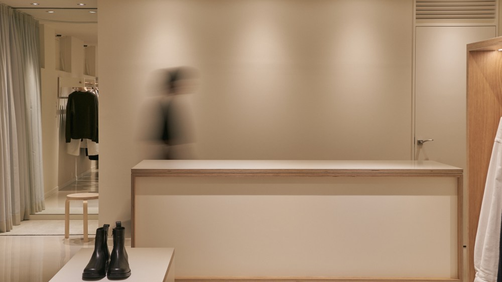Inside the new Studio Nicholson flagship in Aoyama, Tokyo.