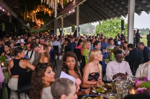 Inside the Parrish Museum Midsummer dinner.