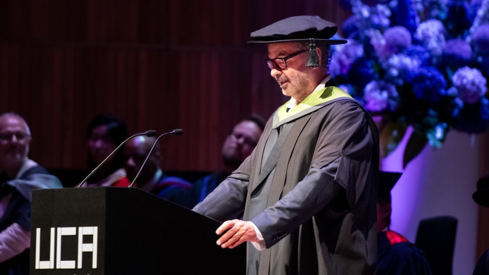 Remo Ruffini has received an honorary degree from the University of the Creative Arts in England.