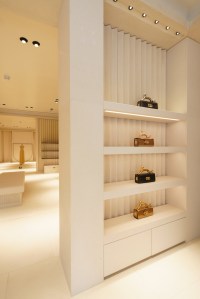 Inside the new Lanvin store opening on Madison Avenue.