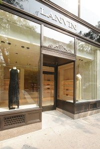 Inside the new Lanvin store opening on Madison Avenue.