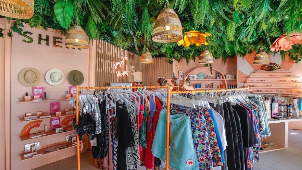 SHEIN PopUp in Ibiza, Spain in 2023.