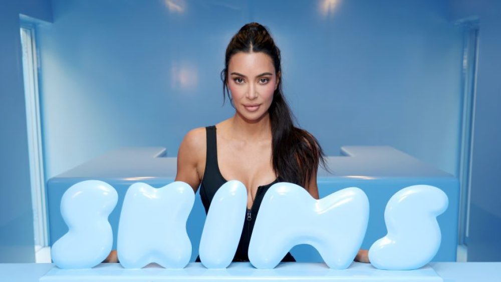 Kim Kardashian visits the Skims Summer Pop-Up on May 16 in New York.