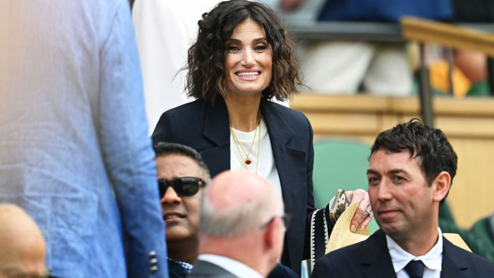 Idina Menzel attends day one of Wimbledon 2023 on July 3 in London.