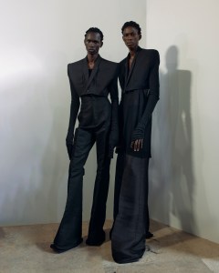 Backstage at the Rick Owens Men’s Spring 2024