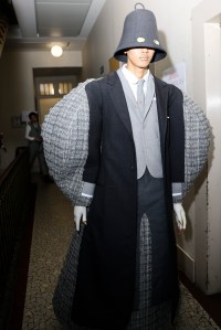 Backstage at Thom Browne Couture Fall 2023