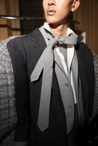 Backstage at Thom Browne Couture Fall 2023