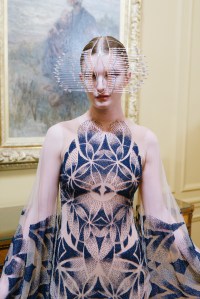Backstage at Iris van Herpen Couture fall 2023