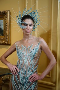 Backstage at Iris van Herpen Couture fall 2023