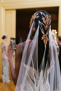 Backstage at Iris van Herpen Couture fall 2023