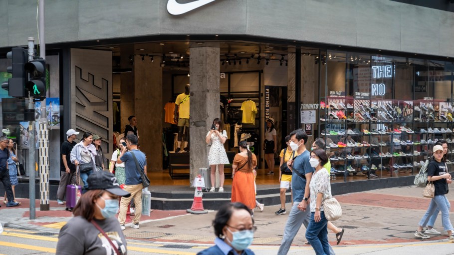 A Nike store in Hong Kong.