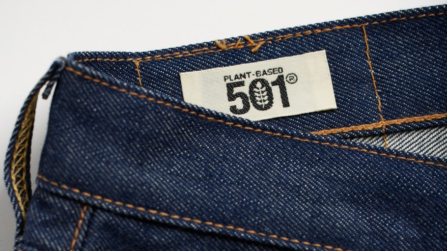 Levi's unveiled the first 501 jean made with at least 97 percent plant-based materials.