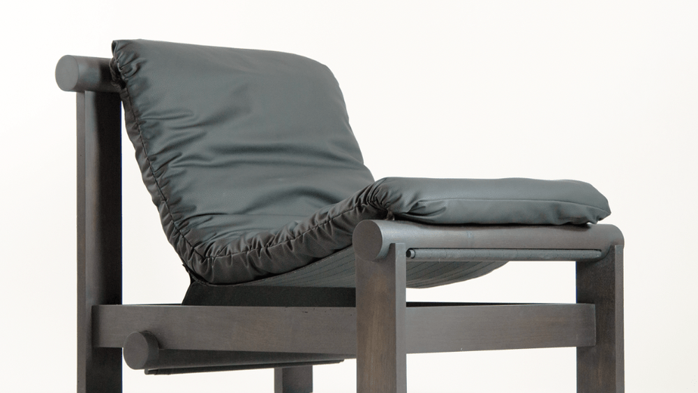 The Terra chair from Common Objects is made with a plastic-free, plant-based leather alternative called Mirium.