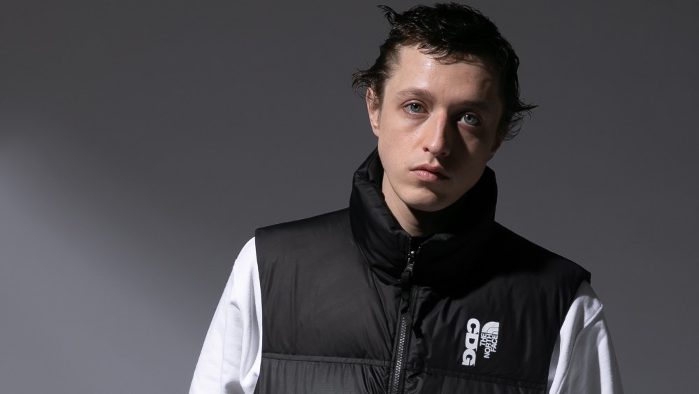The North Face x CDG collab. black puffer vest