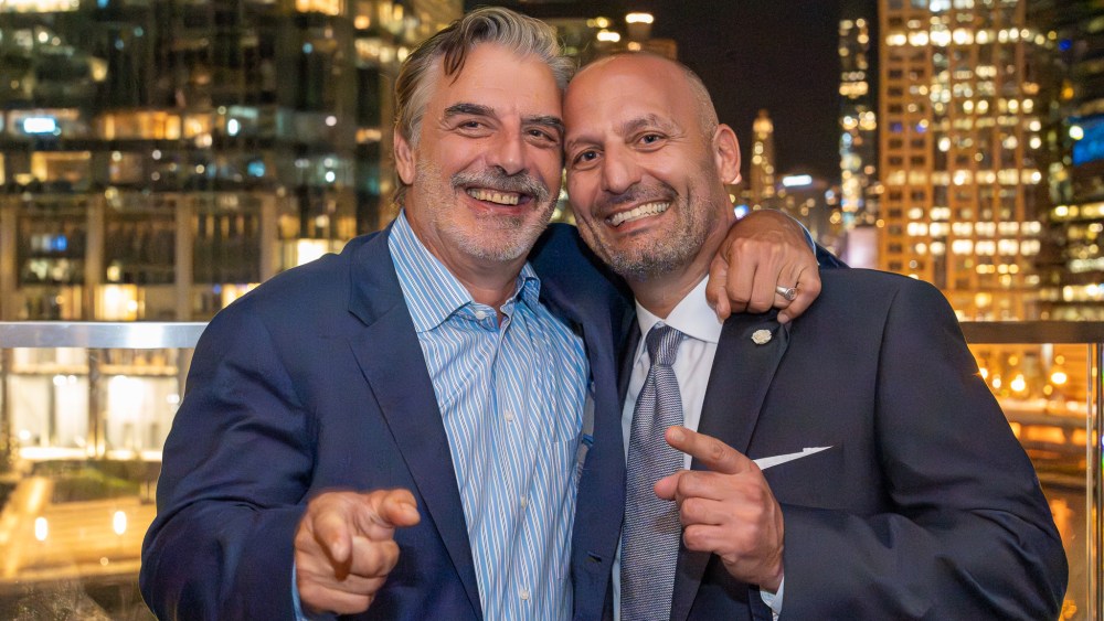 Chris Noth and Samuelsohn CEO Stephen Granovsky at the Chicago party.
