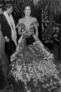Bianca Jagger attends a party in New York City on Jan. 13, 1977.