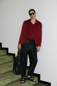 Backstage at the Giorgio Armani Men’s Spring 2024