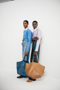 Backstage at Loewe Men’s Spring 2024