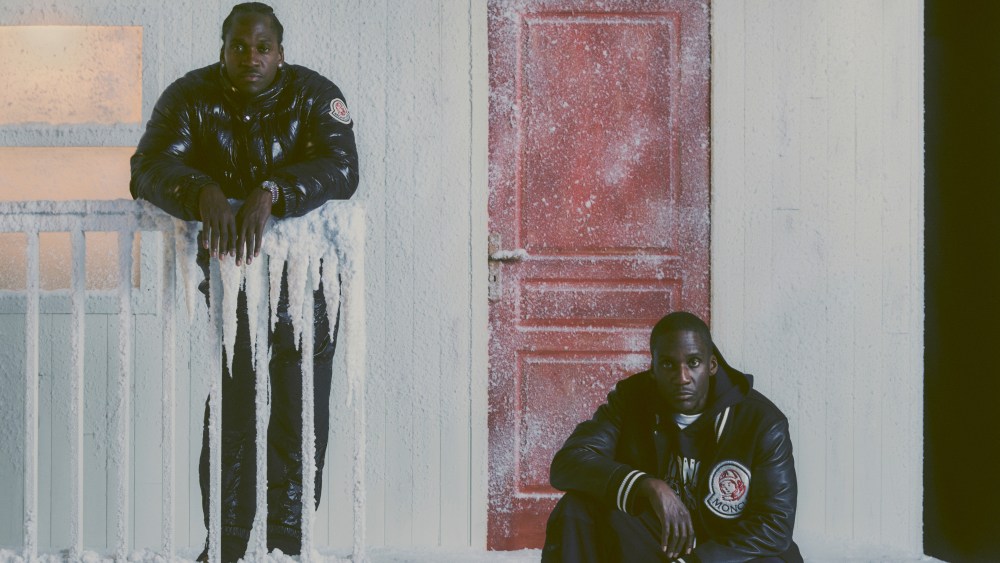 Music duo Clips, such as Pusha T and No Malice, fronting the Moncler x Billionaire Boys Club collection's ad campaign.