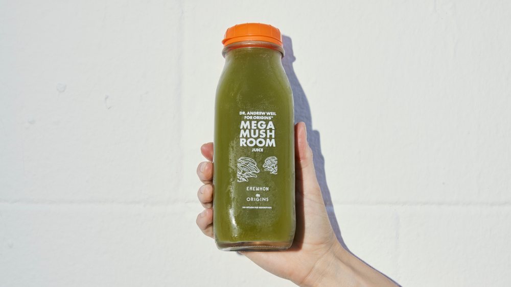 The Dr. Andrew Weil for Origins Mega-Mushroom Juice is inspired by Origins' new skin concentrate.