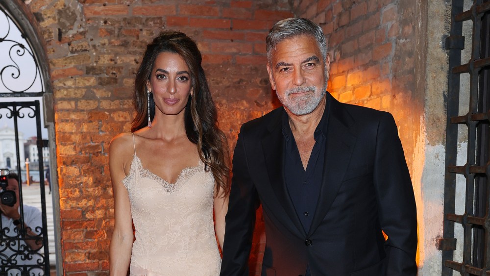 VENICE, ITALY - AUGUST 31: Amal Clooney and George Clooney attend the DVF Awards 2023 during the 80th Venice International Film Festival on August 31, 2023 in Venice, Italy. (Photo by Jacopo Raule/Getty Images)