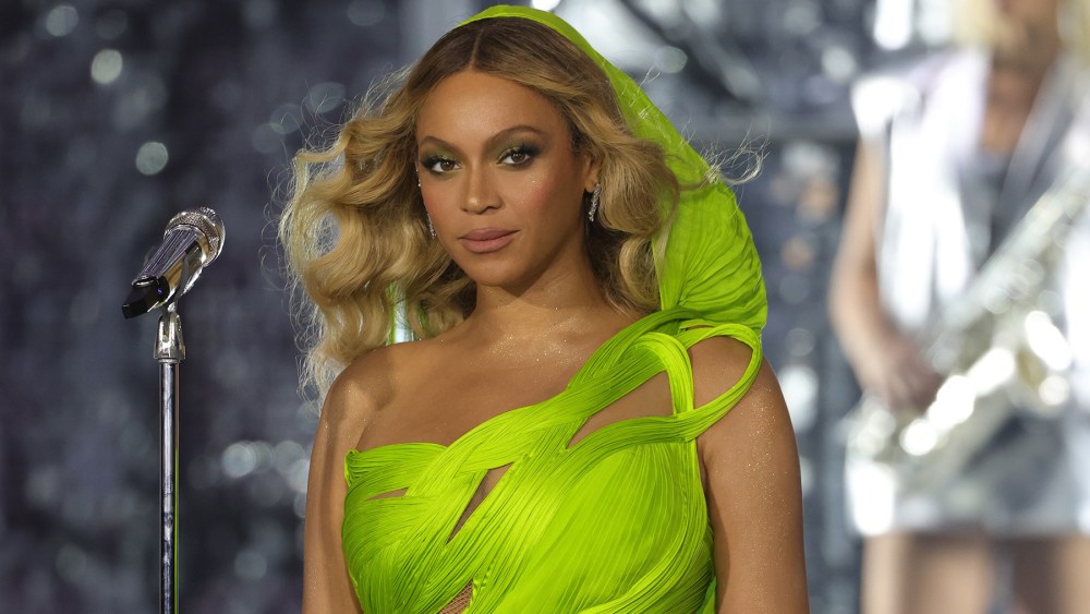 ATLANTA, GEORGIA - AUGUST 11: (EDITORIAL USE ONLY) (EXCLUSIVE COVERAGE) Beyonc√© performs onstage during the "RENAISSANCE WORLD TOUR" at Mercedes-Benz Stadium on August 11, 2023 in Atlanta, Georgia. (Photo by Kevin Mazur/WireImage for Parkwood)