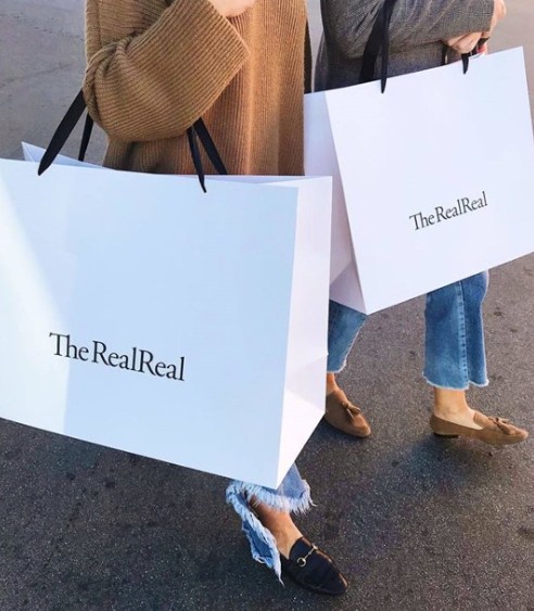 The RealReal shopping bags.