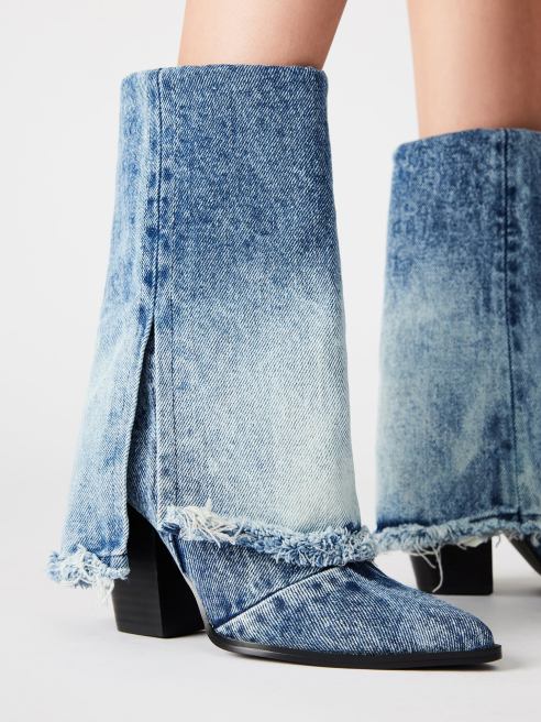Data from Trendalytics shows a growing interest in indigo footwear, bags and more.