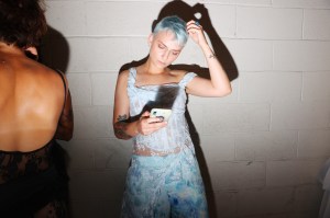Backstage at Collina Strada RTW Spring 2024