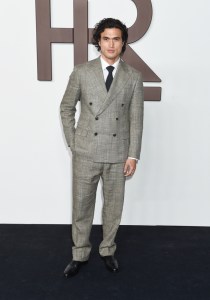 Charles Melton at the Ralph Lauren Spring 2024 Ready To Wear Fashion Show at the Brooklyn Navy Yard on September 8, 2023 in Brooklyn, New York.
