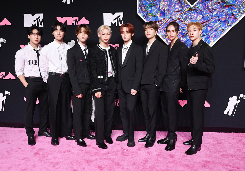 Stray Kids at the MTV Video Music Awards on Sept. 12 in Newark, New Jersey.