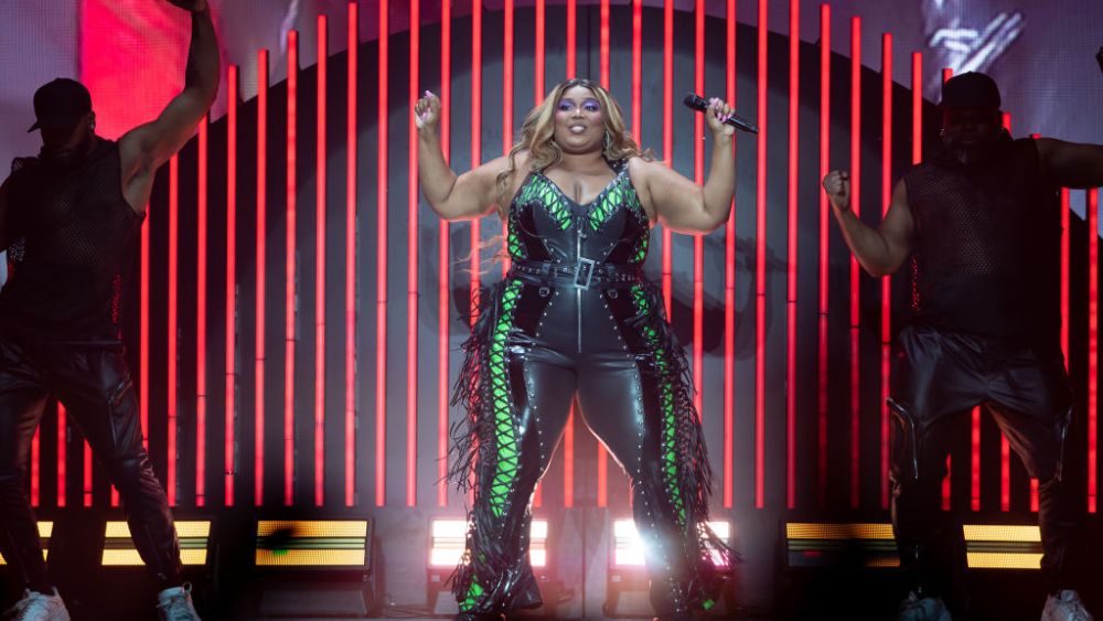 SYDNEY, AUSTRALIA - JULY 23: Lizzo performs at Qudos Bank Arena on July 23, 2023 in Sydney, Australia. (Photo by Wendell Teodoro/Getty Images)