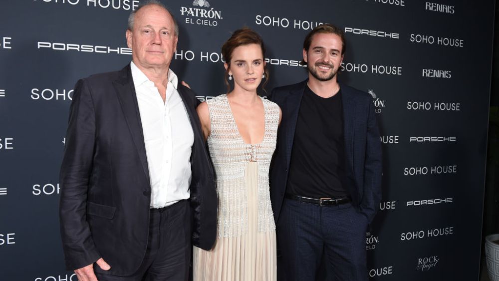 Chris Watson, Emma Watson and Alex Watson at the Soho House Awards held at Dumbo House on Sept. 7 in New York.