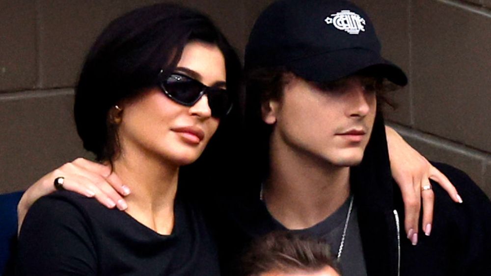 Kylie Jenner and Timothée Chalamet at the 2023 U.S. Open on Sept. 10 in New York City.