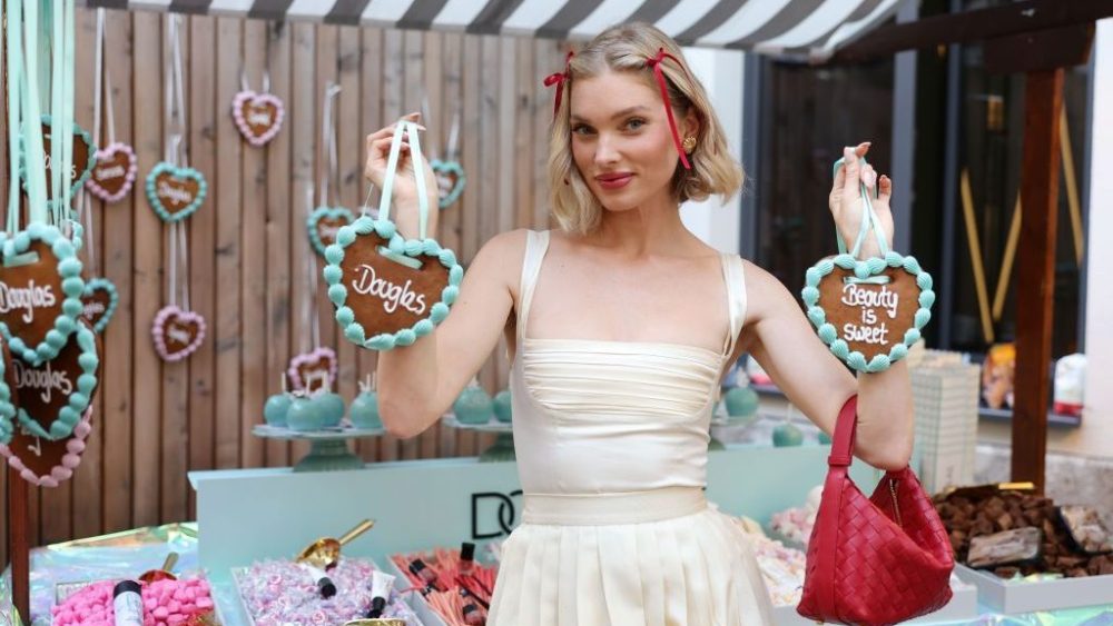 Elsa Hosk attends a Douglas Cosmetics party on Sept. 16 in Munich.