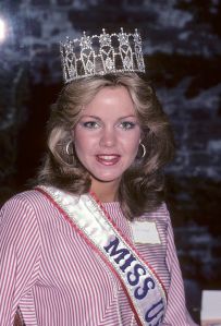 NEW YORK CITY - SEPTEMBER 15:   Miss USA 1983 Julie Hayek attends the Maybelline-Miss Universe Press Luncheon: Meet Miss Universe 1983 Lorraine Downes, Miss USA 1983 Julie Hayek and Miss Teen USA 1983 Ruth Zakarian on September 15, 1983 at La Cigale in New York City. (Photo by Ron Galella/Ron Galella Collection via Getty Images)