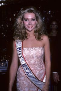 NEW YORK CITY - OCTOBER 26:   Miss USA 1981 Kim Seelbrede attends the "Red and White" Italian Themed Fashion Show and Cocktail Party on October 26, 1981 at Regine's in New York City. (Photo by Ron Galella/Ron Galella Collection via Getty Images)