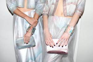 Backstage at Giorgio Armani RTW Spring 2024