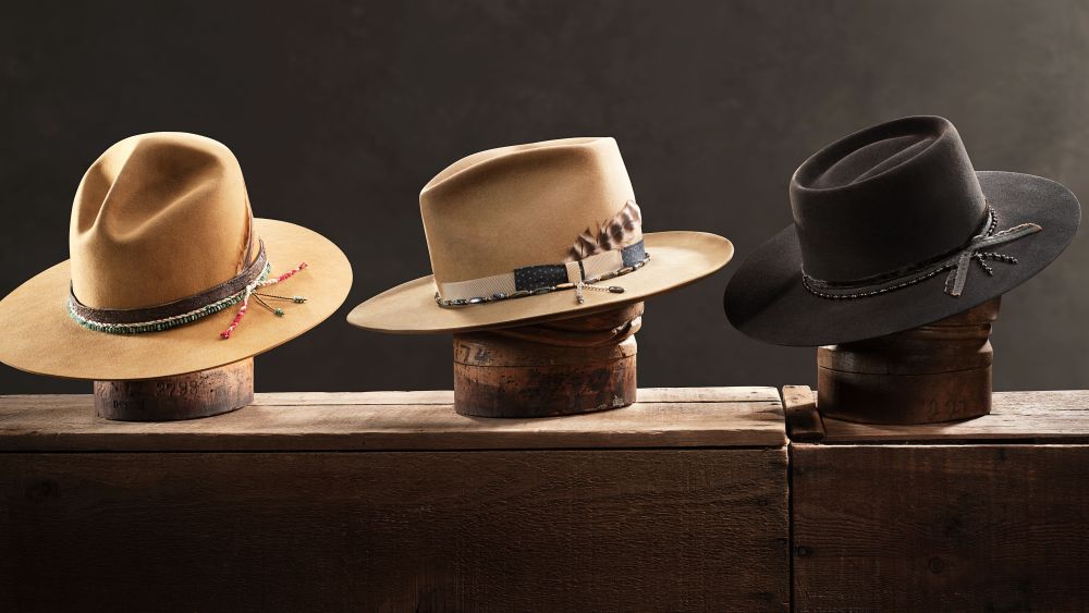 Stetson upcycled hats.
