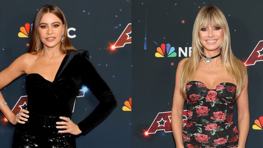 Sofia Vergara and Heidi Klum at the “America’s Got Talent” live show on Sept. 19 in Los Angeles.