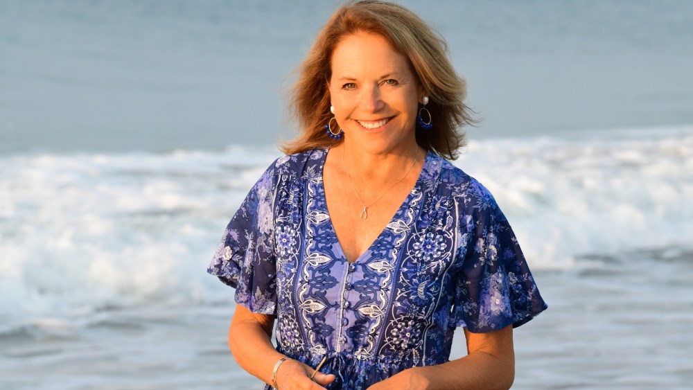 Katie Couric in a Walker & Wade dress.