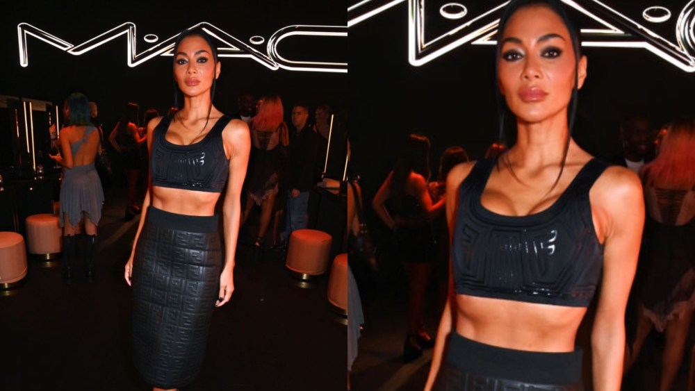 Nicole Scherzinger at the MAC Cosmetics' "The Face Show" during London Fashion Week on Sept. 17 in London.