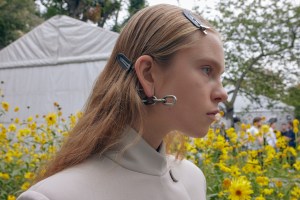 Backstage at Acne RTW Spring 2024