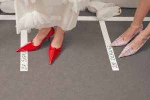 Backstage at Acne RTW Spring 2024