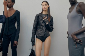 Backstage at Acne RTW Spring 2024