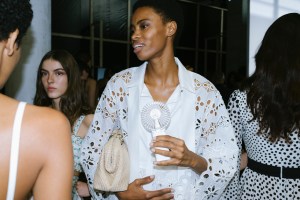 Backstage at Elie Saab RTW Spring 2024